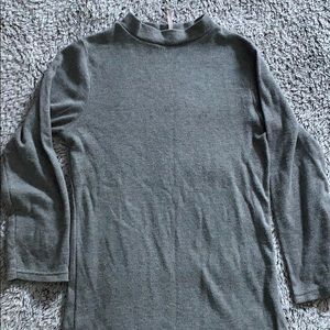 Mock neck fitted top